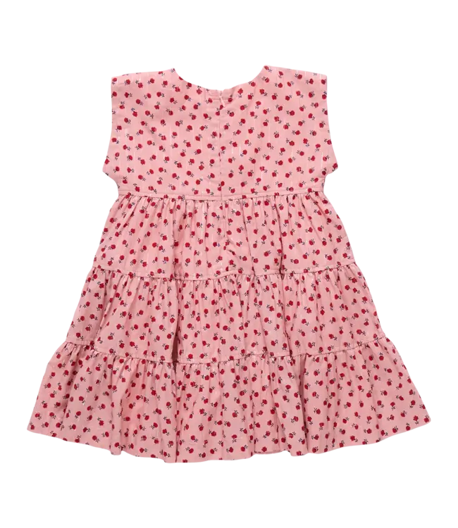 Pink Chicken Pink Tiny Roses Peachy Dress