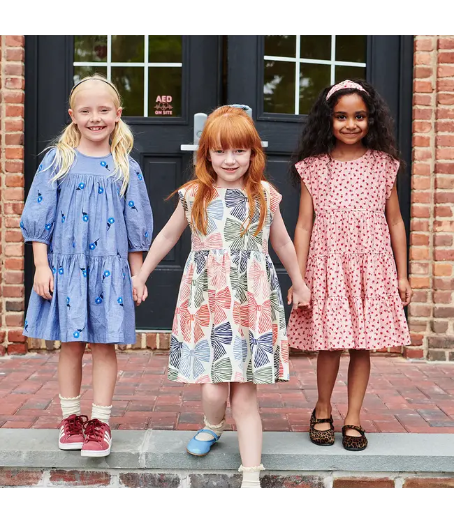 Pink Chicken Pink Tiny Roses Peachy Dress