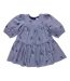 Pink Chicken Blue Blossom Embroidery Fiona Dress