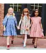 Pink Chicken Blue Blossom Embroidery Fiona Dress