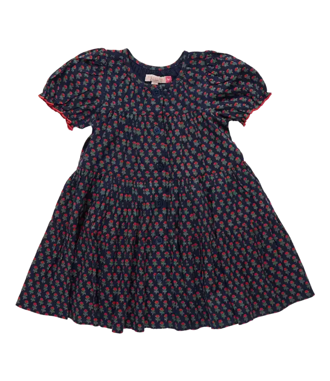 Pink Chicken Navy Carnation Elizabeth Dress