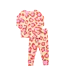 Pink Chicken Yellow Oversized Leopard Bamboo PJ Set