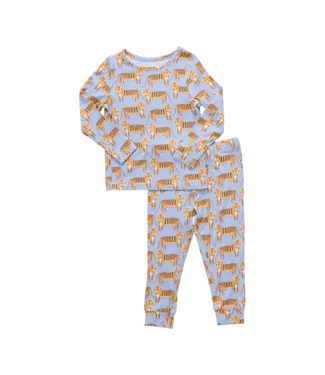 Pink Chicken Tiger Bamboo PJ Set