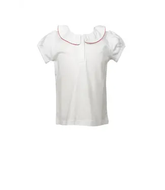 the proper peony S/S Shirt with Red Trim