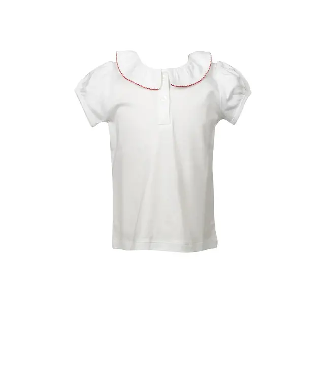 the proper peony S/S Shirt with Red Trim