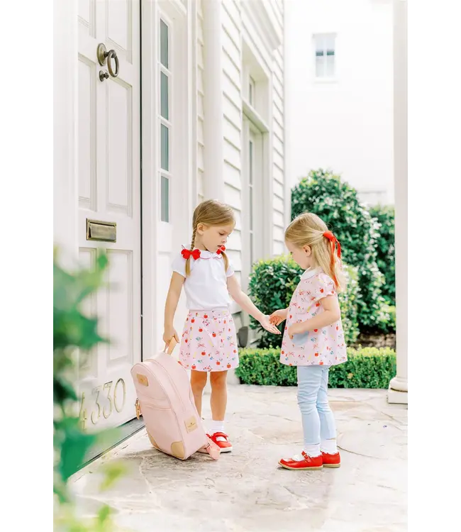 the proper peony S/S Shirt with Red Trim