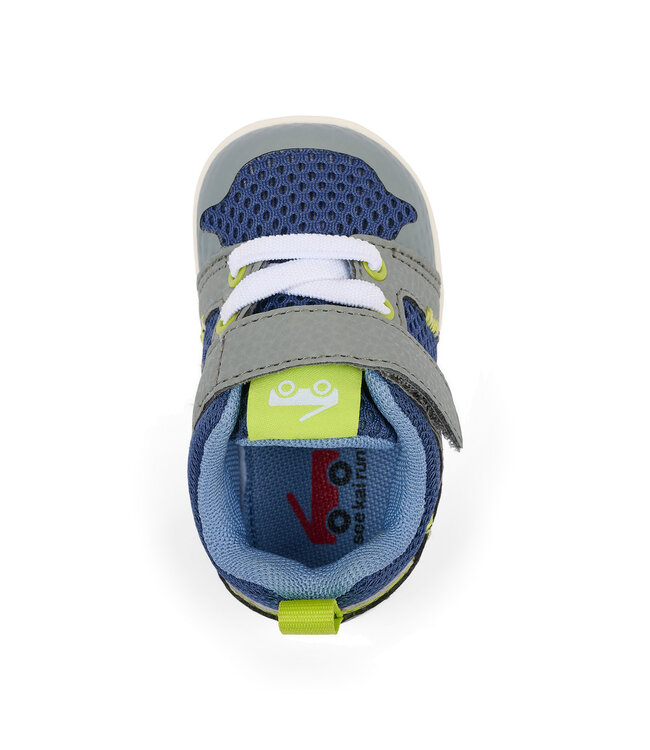 Viento Mini Navy/Gray First Walker Shoe