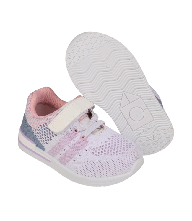 Oomphies White/Multi Wynn Sneaker