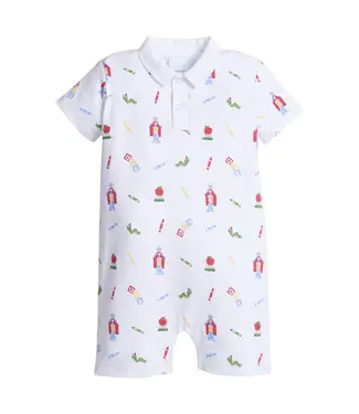 Little English School Days Polo Romper