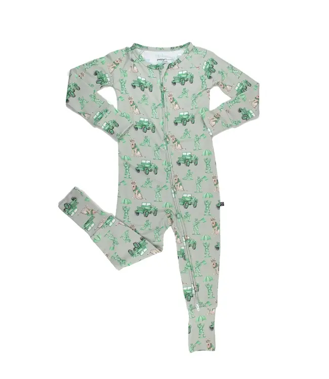 LEV baby Major Poppy Convertible Romper
