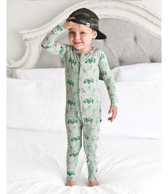 LEV baby Major Poppy Convertible Romper