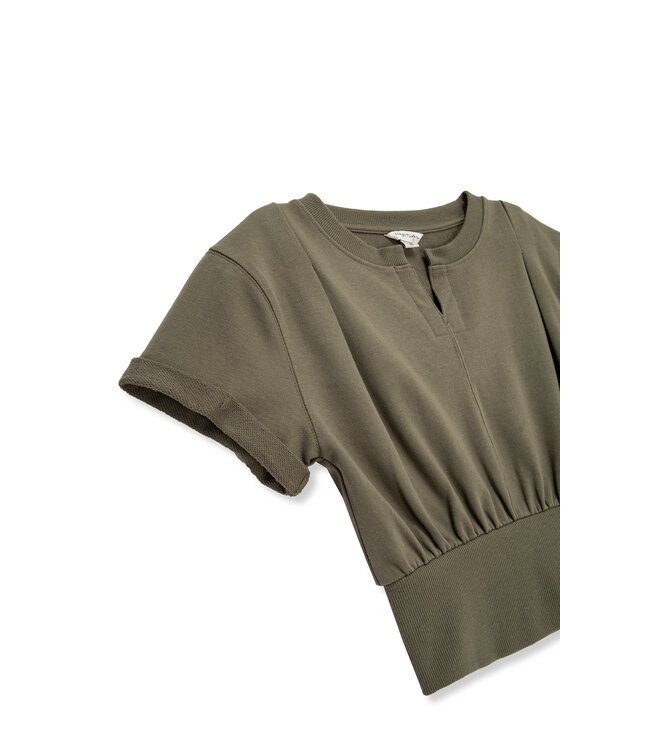 Habitual Olive Tucked S/S Pant Set