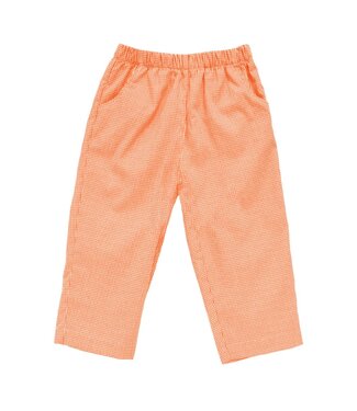 vive la fete Orange Gingham Pull on Pant w/Pockets