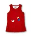 Florence Eiseman Pique Knit Jumper w/ Girl Walking Dog