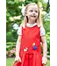 Florence Eiseman Pique Knit Jumper w/ Girl Walking Dog