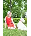 Florence Eiseman Pique Knit Jumper w/ Girl Walking Dog