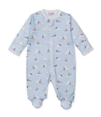 Kissy Kissy Blue Artic Awe Footie W/Zip