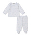 Blue Cheerful Good Night Footed PJ Set