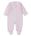 Kissy Kissy Pink Team Stripes Footie w/Zip