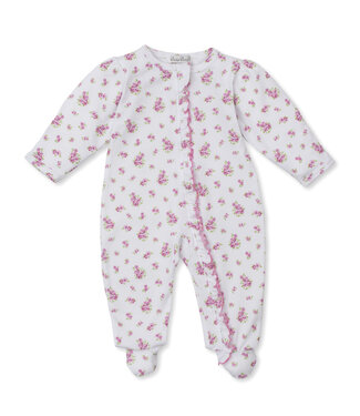 Kissy Kissy Pink Roses and Bloom Footie w/Zip