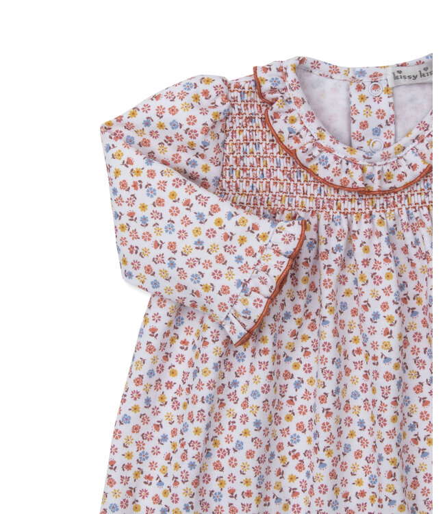 Kissy Kissy Patchwork Pumpkin Floral Dress Set