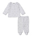 Silver Cheerful Good Night Footed Pant Set
