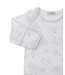 Silver Cheerful Good Night Footed Pant Set
