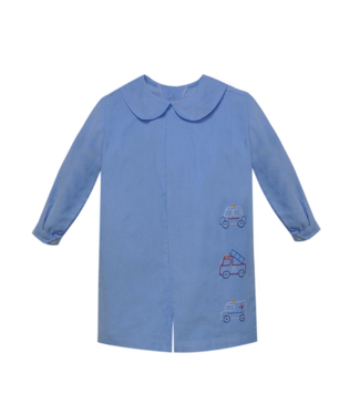 Remember Nguyen Blue Rowan Boy Romper-Rescue Cars