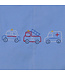 Remember Nguyen Blue Rowan Boy Romper-Rescue Cars