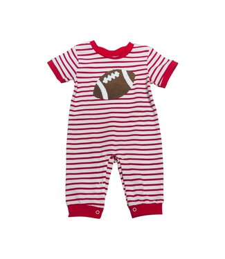 Three Sisters Red Football Romper