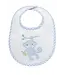 3 Marthas Blue Monkey Applique Bib