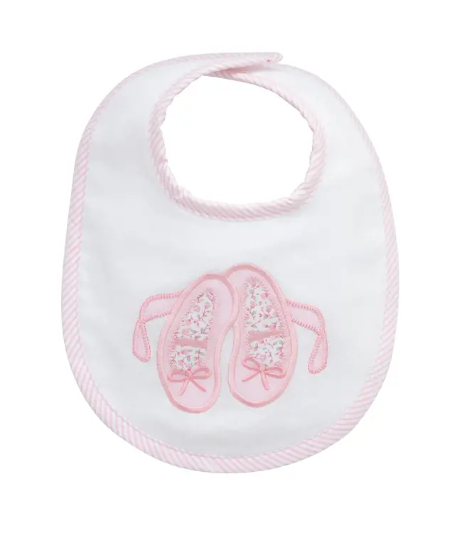 3 Marthas Pink Ballet Shoes Bib
