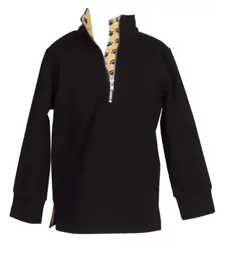 The Yellow Lamb Wake Black & Gold Game Day Quarter Zip
