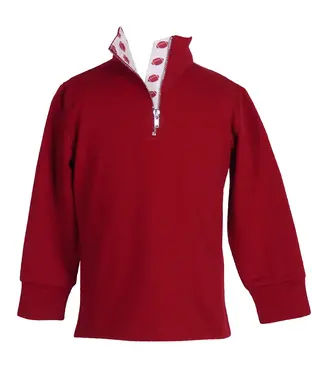 The Yellow Lamb Red State Game Day Quarter Zip