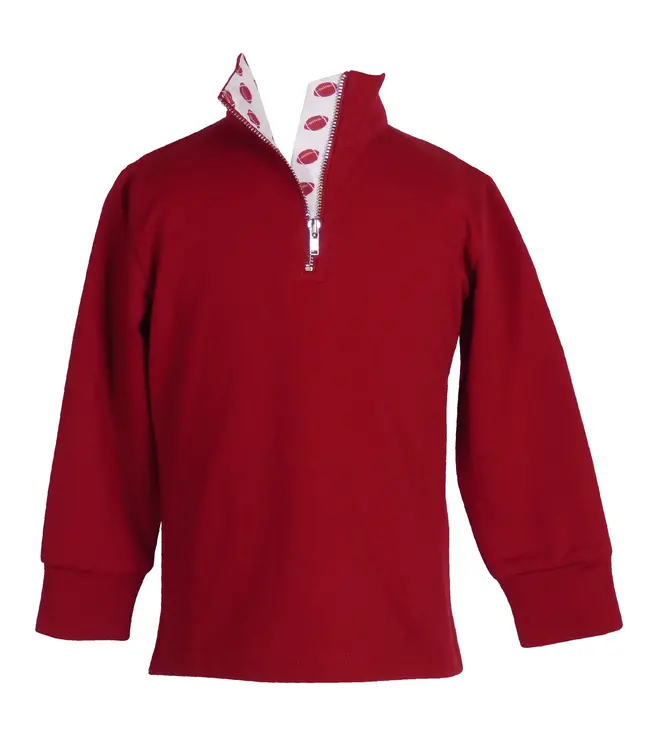 The Yellow Lamb Red State Game Day Quarter Zip