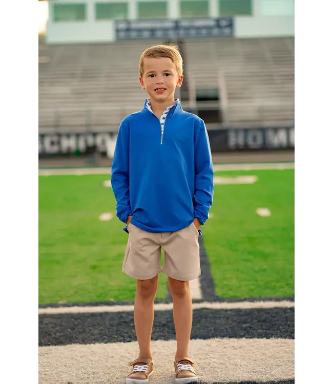 The Yellow Lamb Duke Blue Game Day Quarter Zip