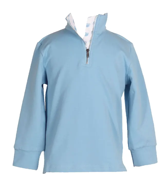 The Yellow Lamb Carolina Blue Game Day Quarter Zip