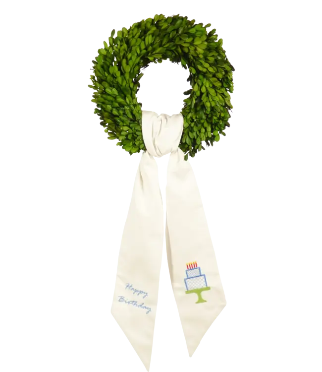 The Yellow Lamb Wreath Sash