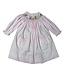 Delaney Pink Gingham Smocked Nativity Bishop Dress