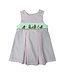 Delaney Pink Gingham Smocked Nativity Button Shoulder Jumper