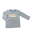 Delaney Blue Smocked Santa L/S T-Shirt