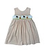 Delaney Orange/White Smocked Ghost Back Wrap Jumper