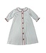 Delaney White Button Front L/S w/Candy Canes Daygown