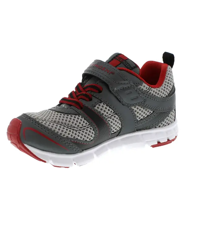 Velocity Graphite/Red Sneaker