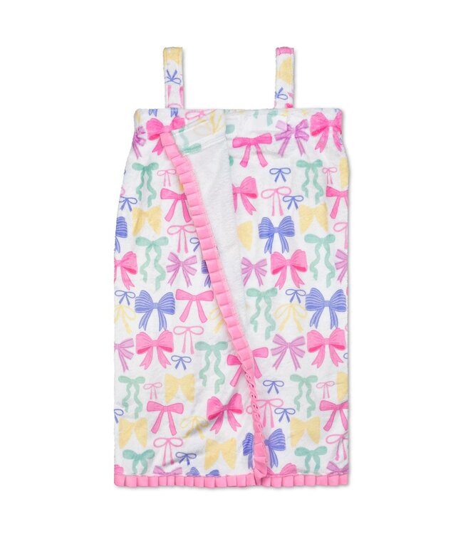 Iscream Pretty Bows Plush Spa Wrap