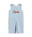tutu&lulu Light Gray Boo Applique Overalls