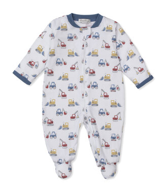 Kissy Kissy Construction Diggers Footie w/Zip