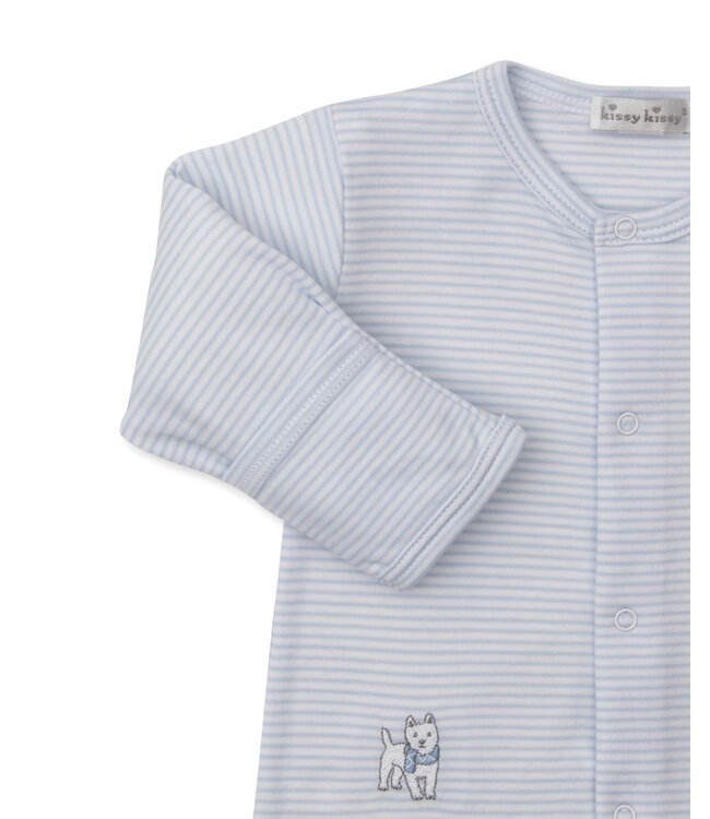 Kissy Kissy Blue Pack of Pups Footie