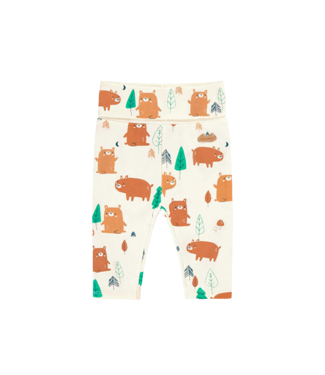 Souris Mini Cream Patterned Adjustable Pant