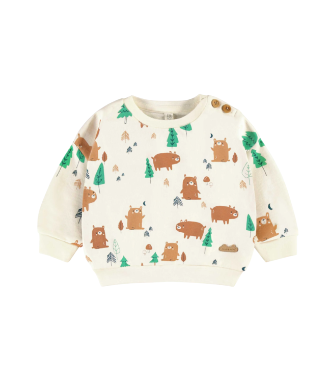 Souris Mini Cream Patterned Top